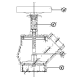 VÁLVULA ANGULAR 45º X 2.1/2" 100 A 125PSI